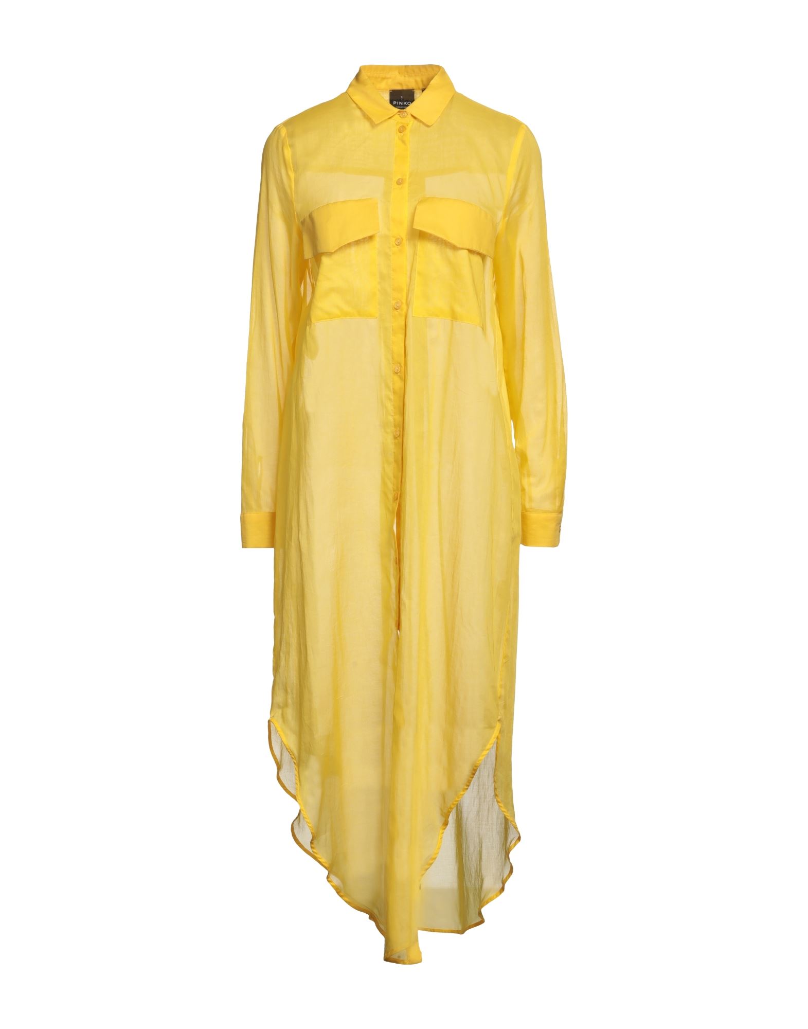 Pinko Uniqueness Midi Dresses In Yellow