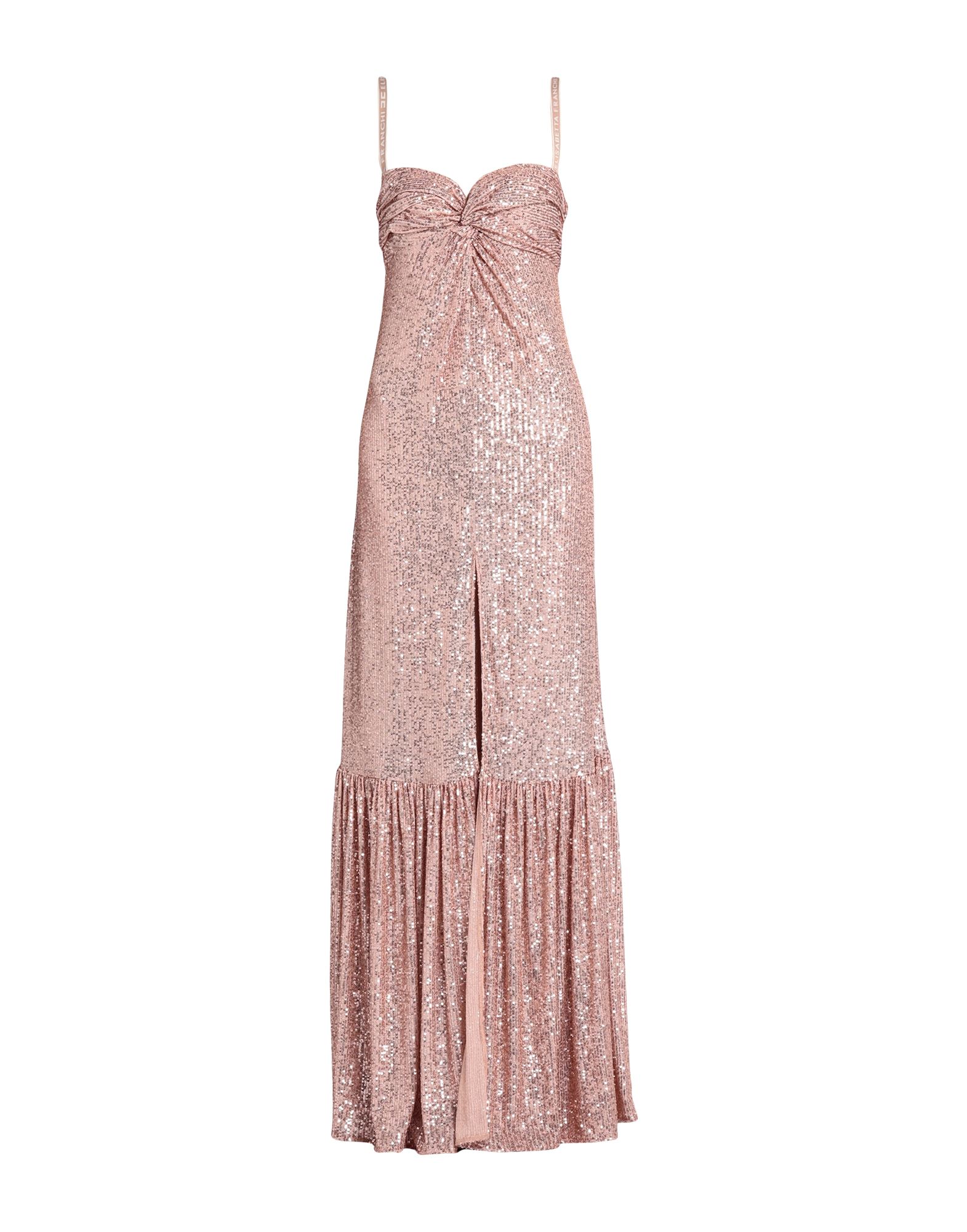 Elisabetta Franchi Long Dresses In Pastel Pink