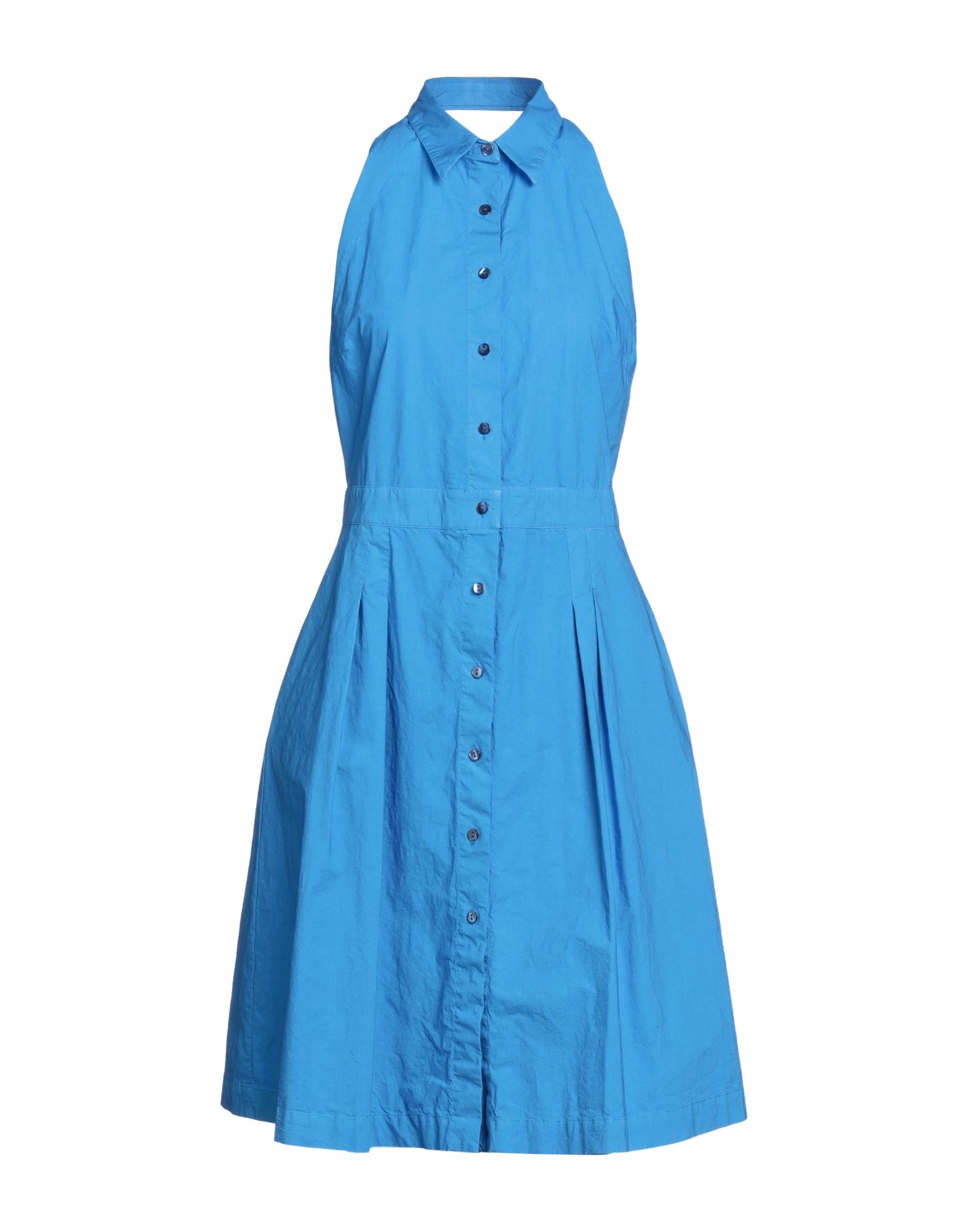 Her Shirt Her Dress Midi Dresses In Blue