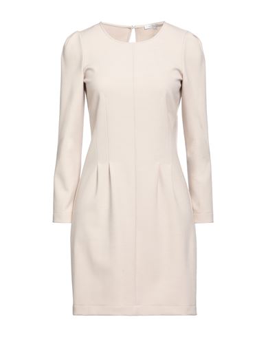 Patrizia Pepe Woman Short Dress Beige Size 6 Polyester, Viscose, Elastane