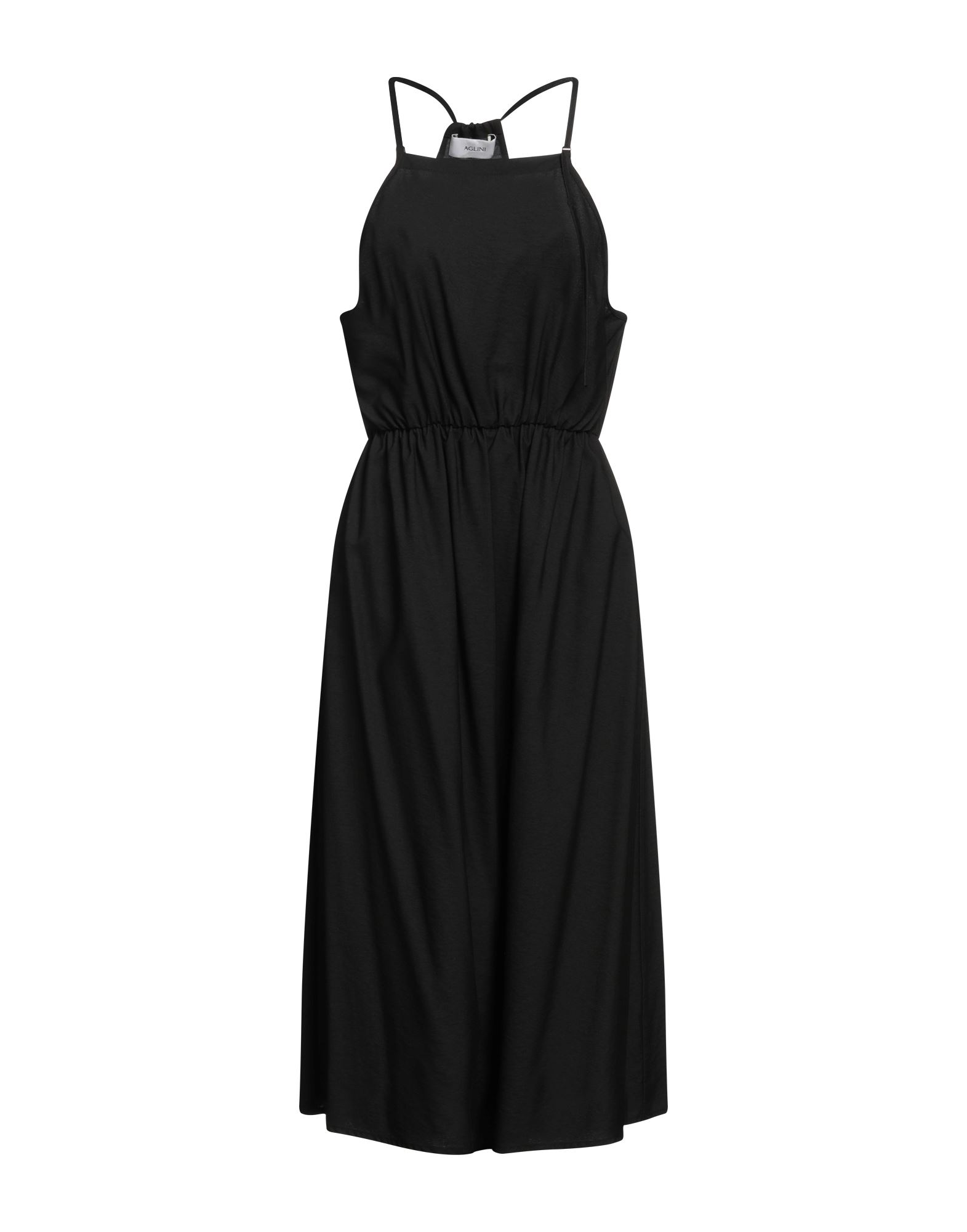 Aglini Midi Dresses In Black