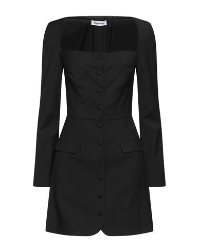 Brognano Woman Short Dress Black Size 6 Virgin Wool
