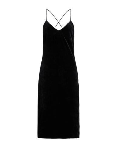 Juicy Couture Woman Midi Dress Black Size Xl Cotton, Polyester, Elastane
