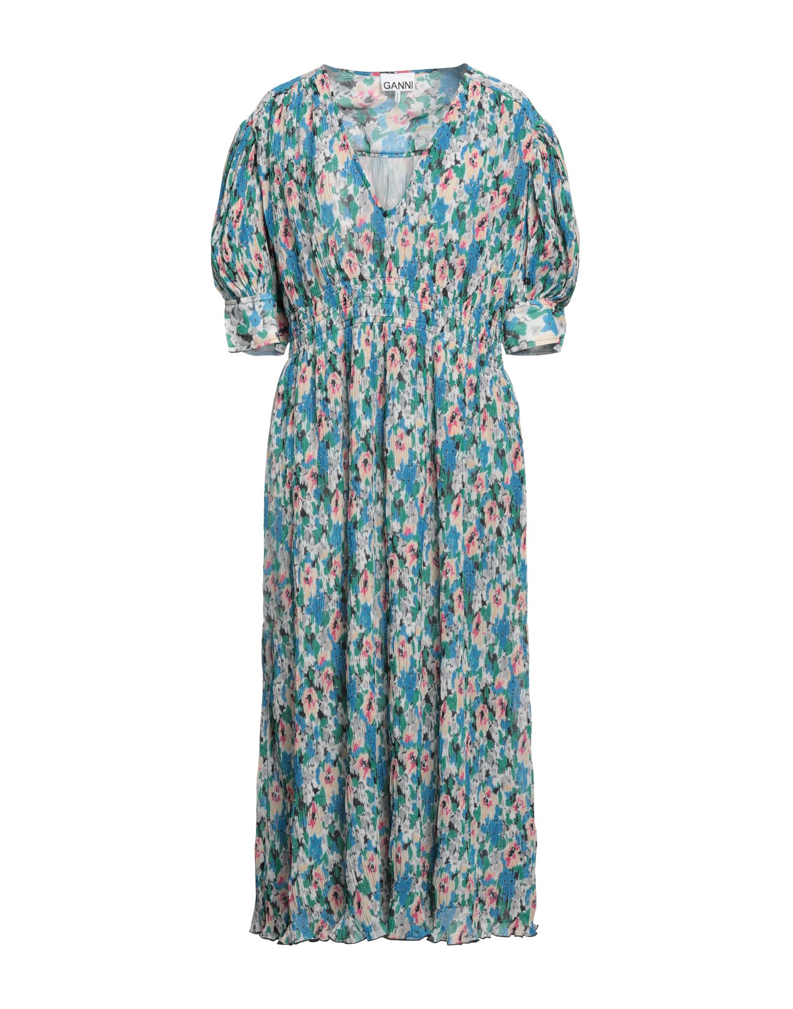 Ganni Midi Dresses In Green