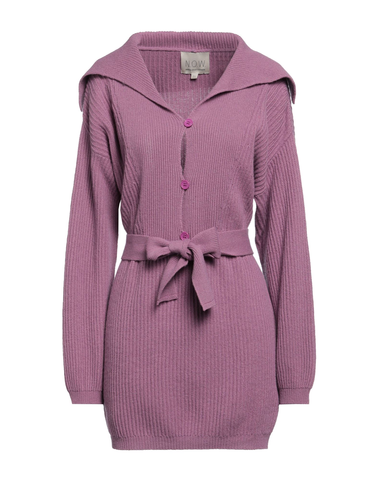 N.o.w. Andrea Rosati Cashmere Short Dresses In Purple