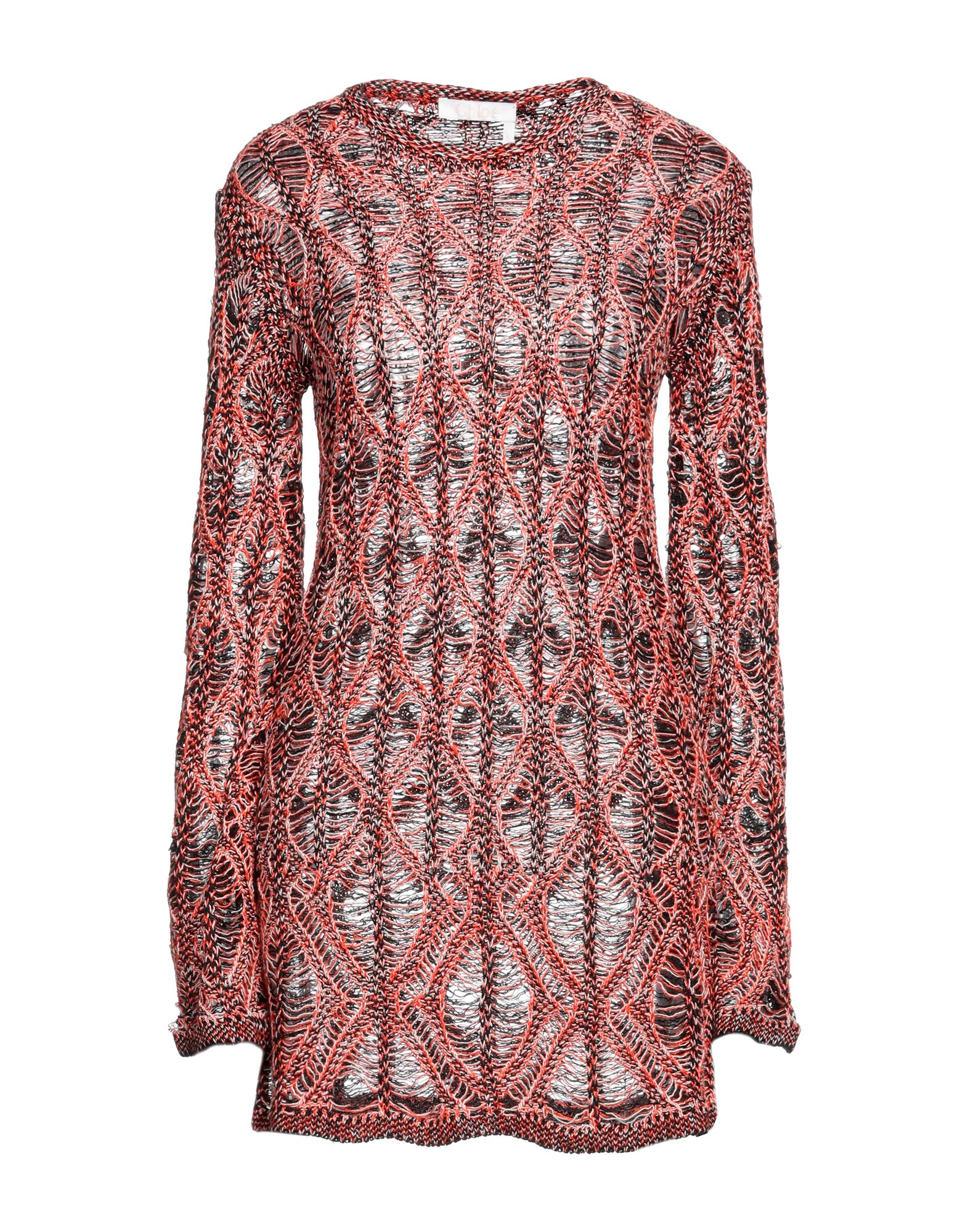 CHLOÉ CHLOÉ WOMAN MINI DRESS BLACK SIZE XS LINEN, SILK