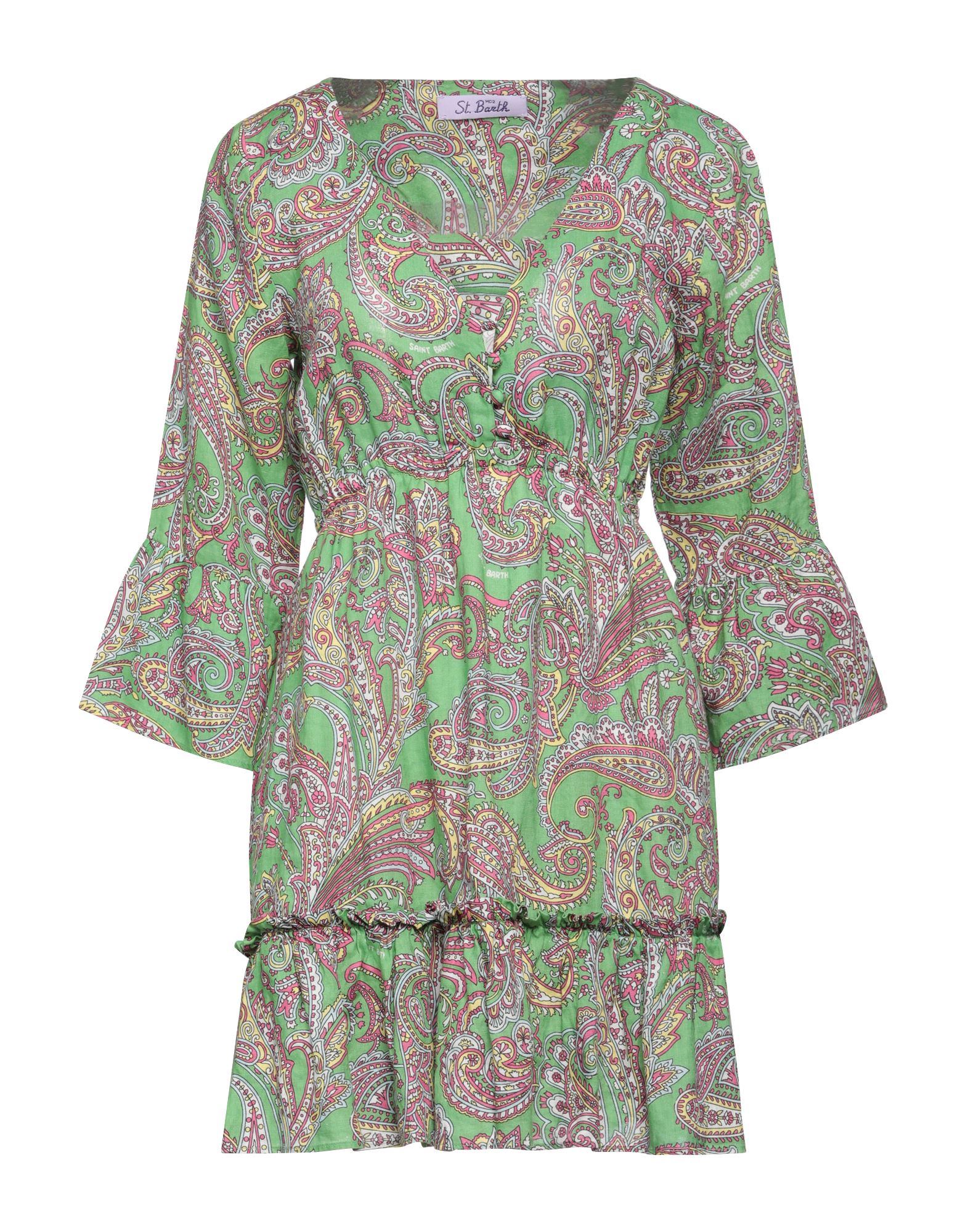 Mc2 Saint Barth Short Dresses In Green