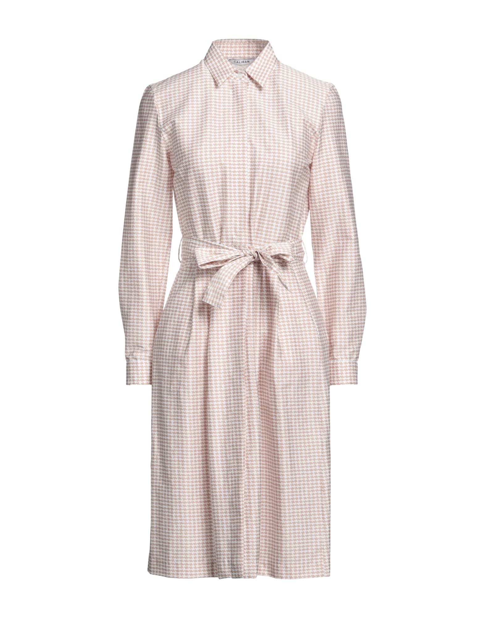 Caliban Midi Dresses In Beige