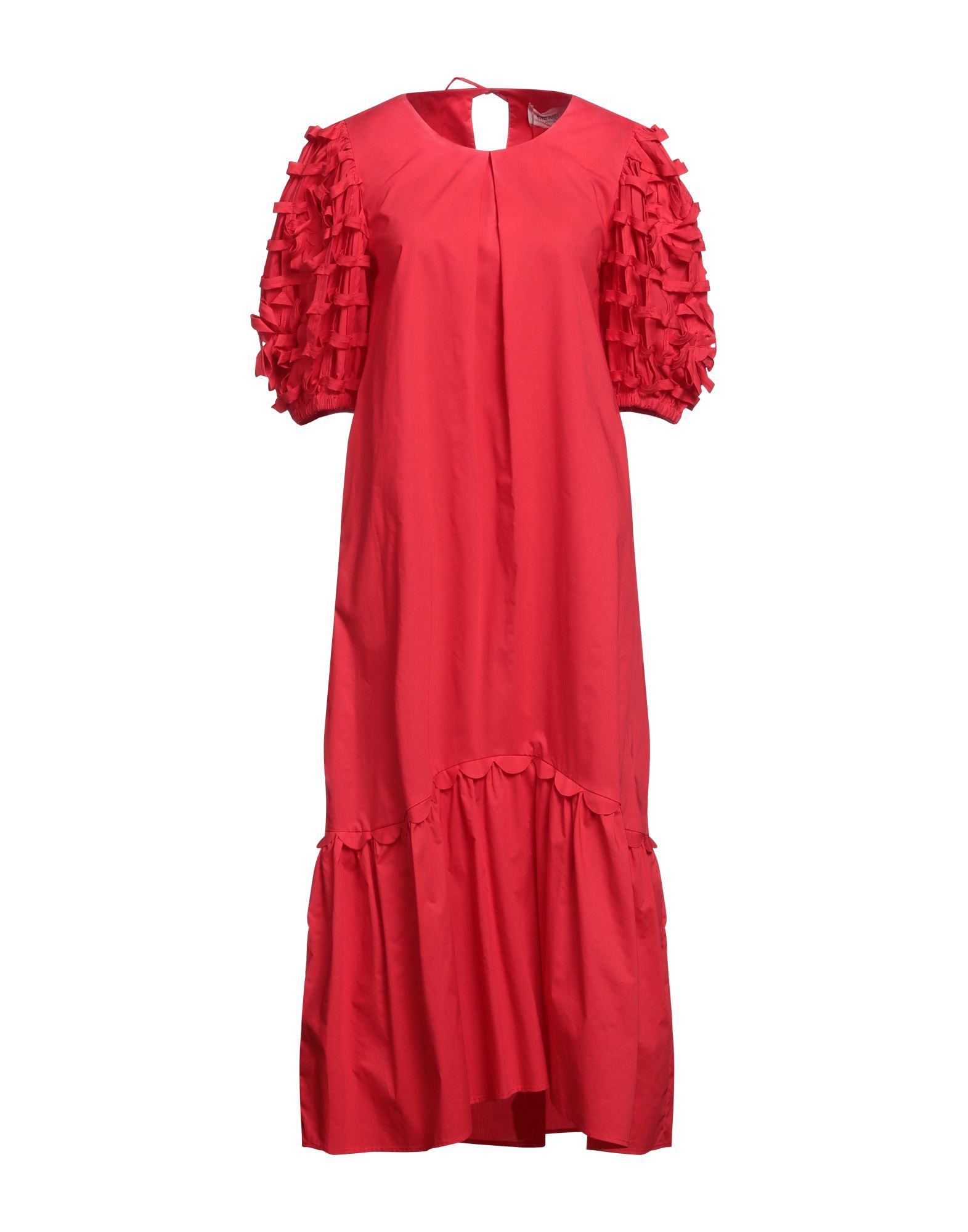 Meimeij Midi Dresses In Red