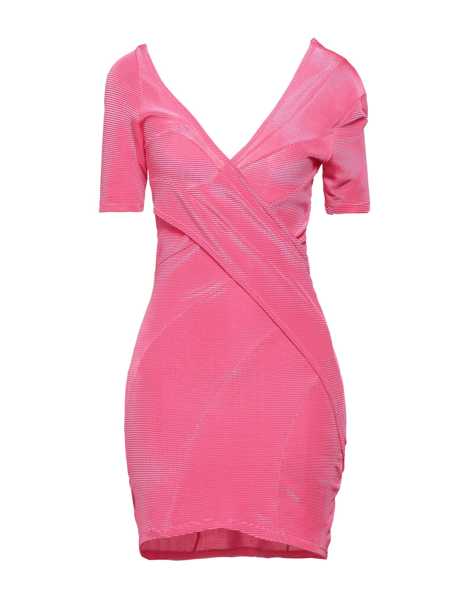 Shop Weinsanto Woman Mini Dress Fuchsia Size M Polyester In Pink