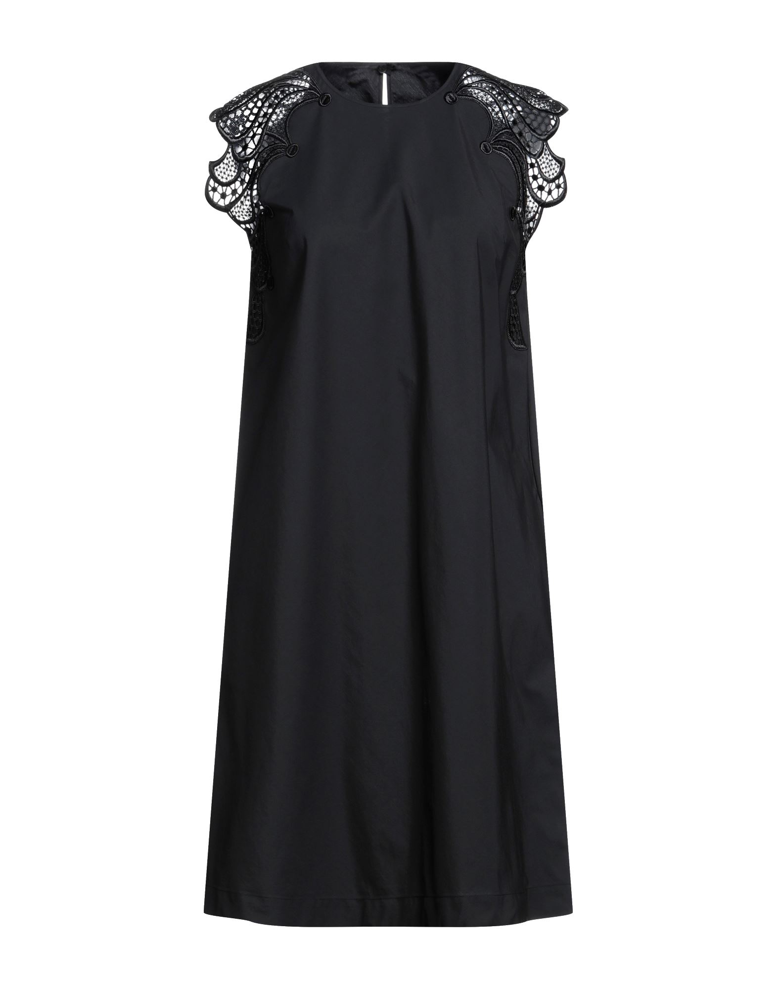 Alberta Ferretti Midi Dresses In Black