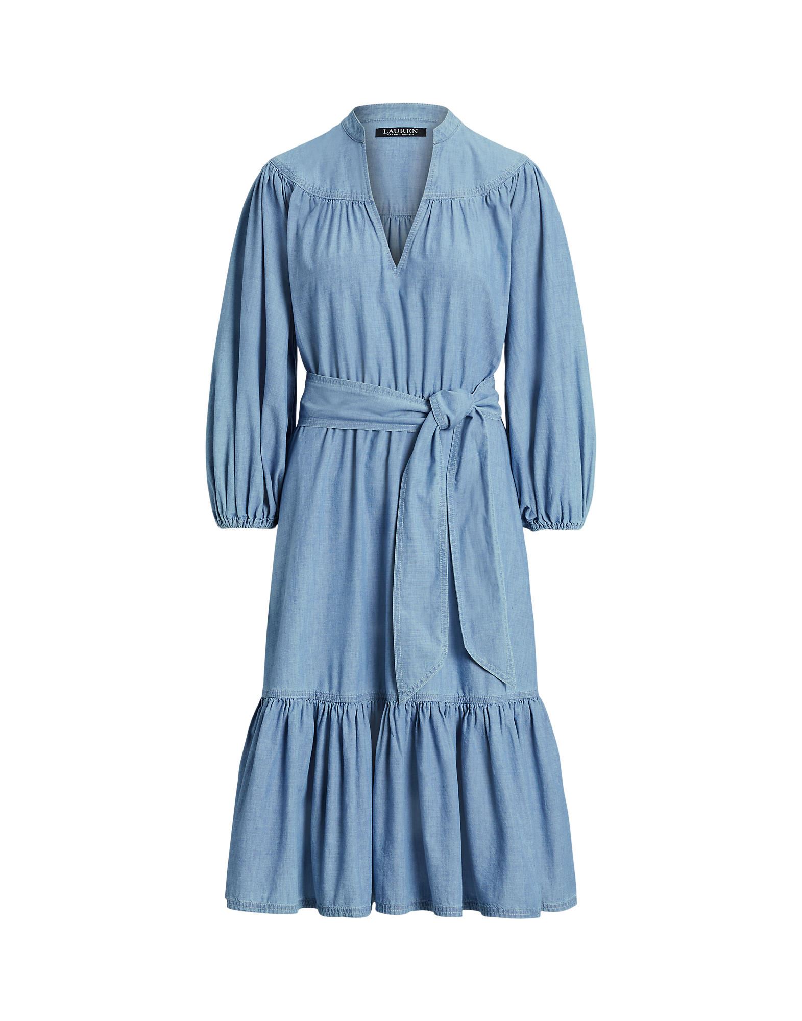 Lauren Ralph Lauren Midi Dresses In Blue