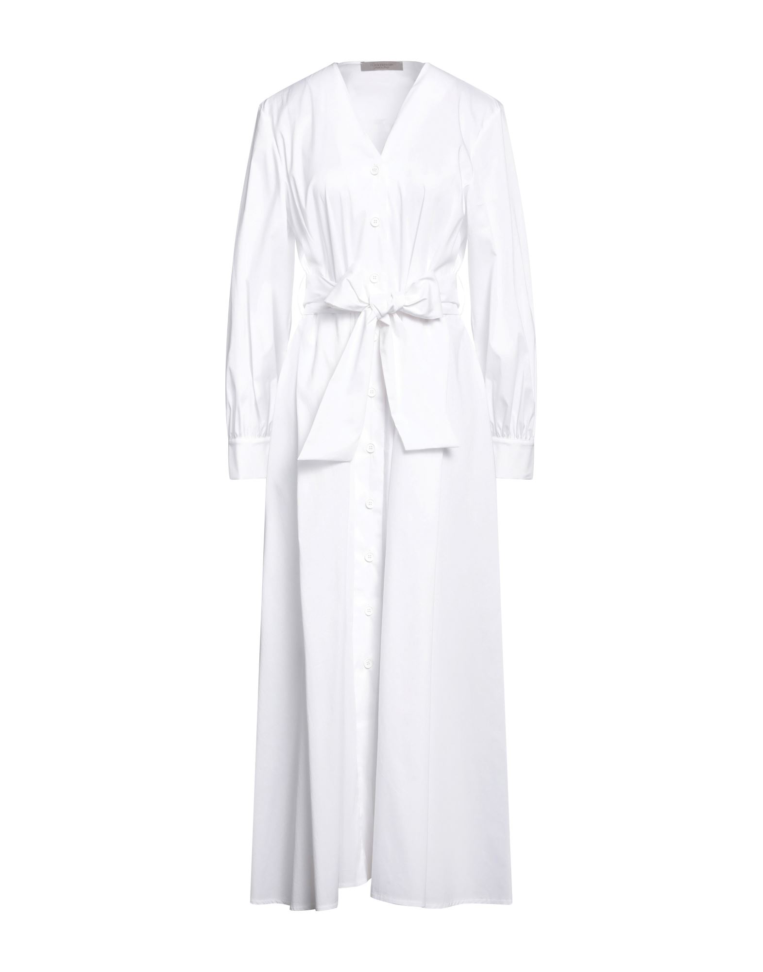 D-exterior Midi Dresses In White
