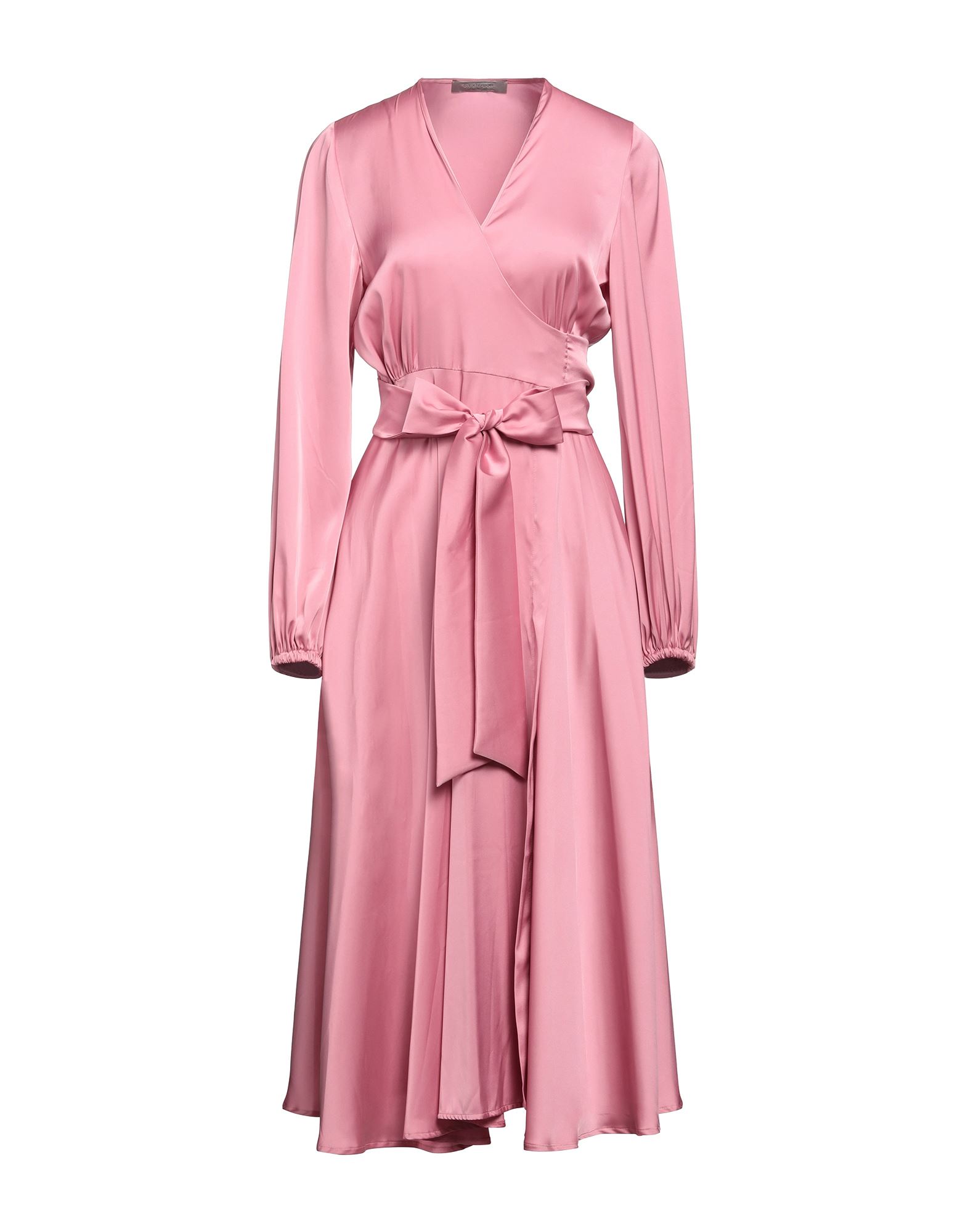 D-exterior Midi Dresses In Pink