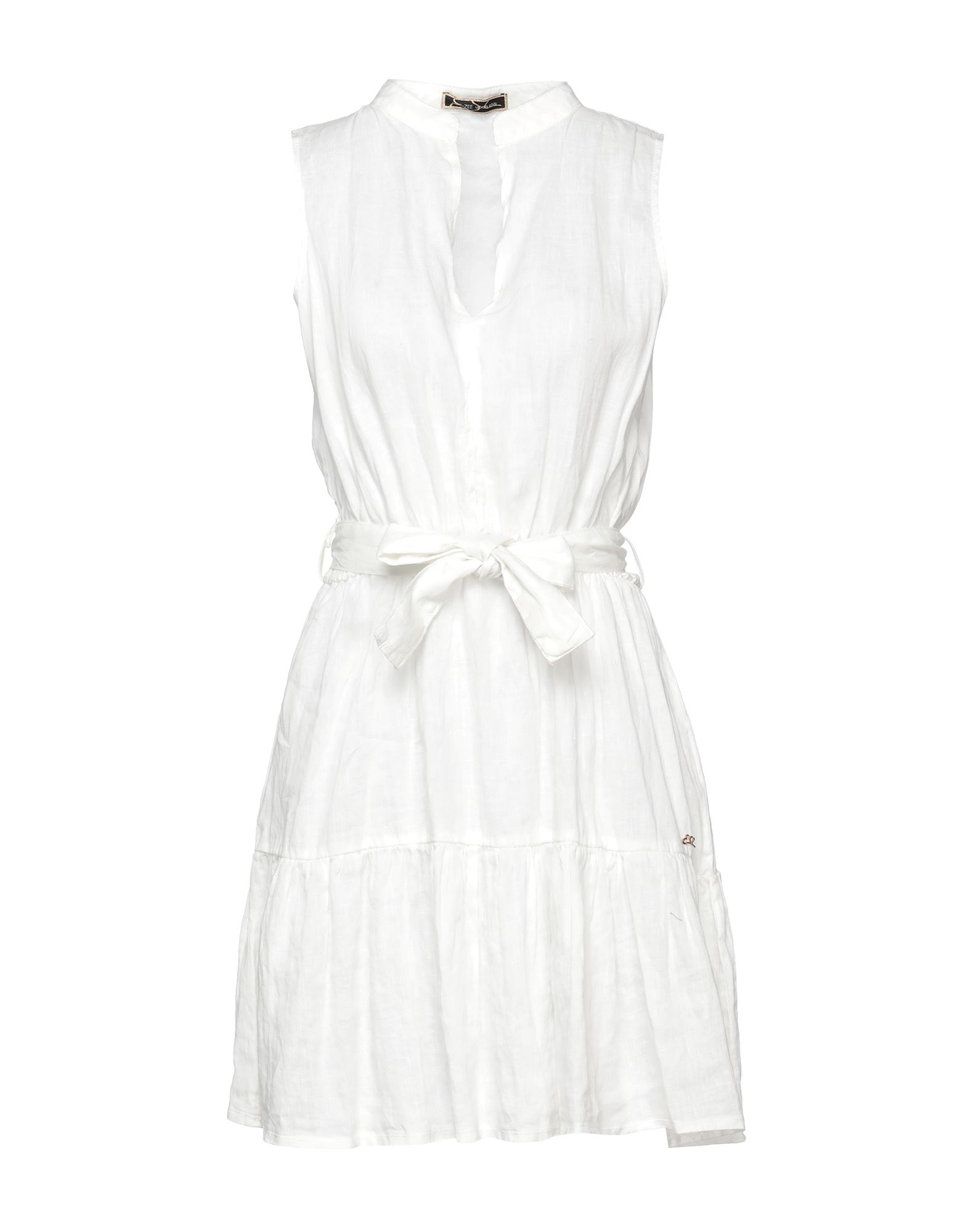 Yes Zee By Essenza Short Dresses In White
