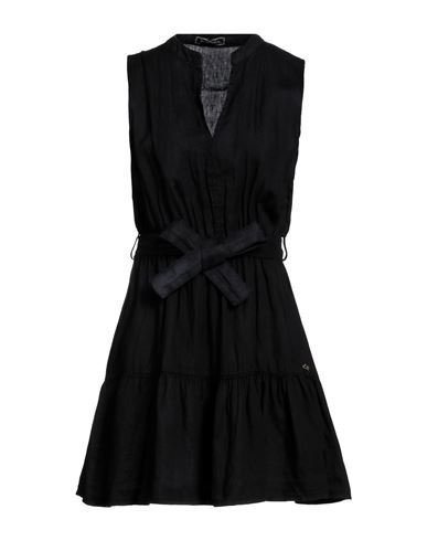 Yes Zee By Essenza Woman Short Dress Black Size Xs Linen