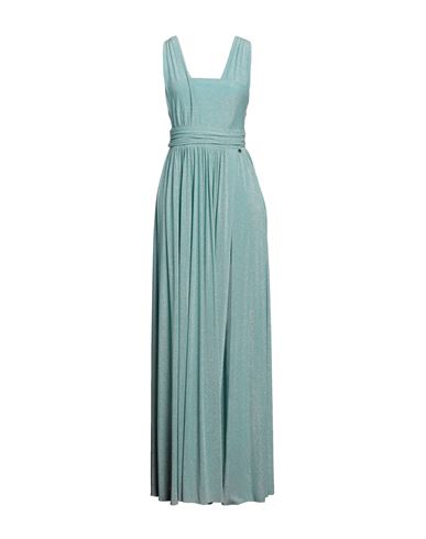 Liu •jo Woman Maxi Dress Light Green Size 4 Viscose, Polyester, Polyamide, Elastane