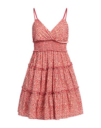 Shop Vanessa Scott Woman Mini Dress Red Size Onesize Polyester, Elastane