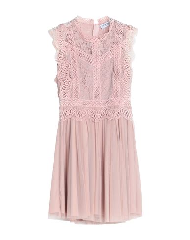 Odi Et Amo Woman Mini Dress Pastel Pink Size Onesize Polyester, Elastane