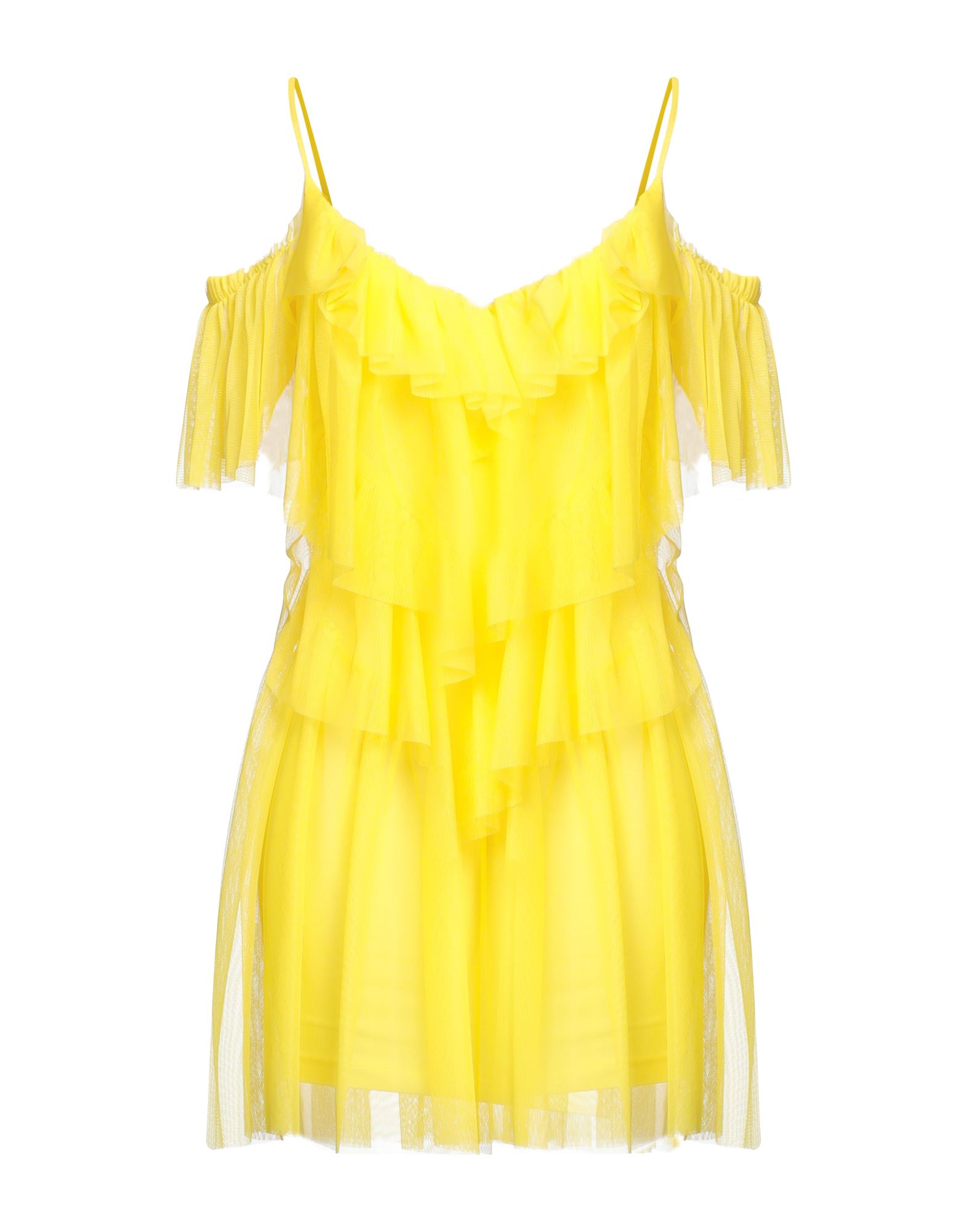 Relish Short Dresses In Yellow