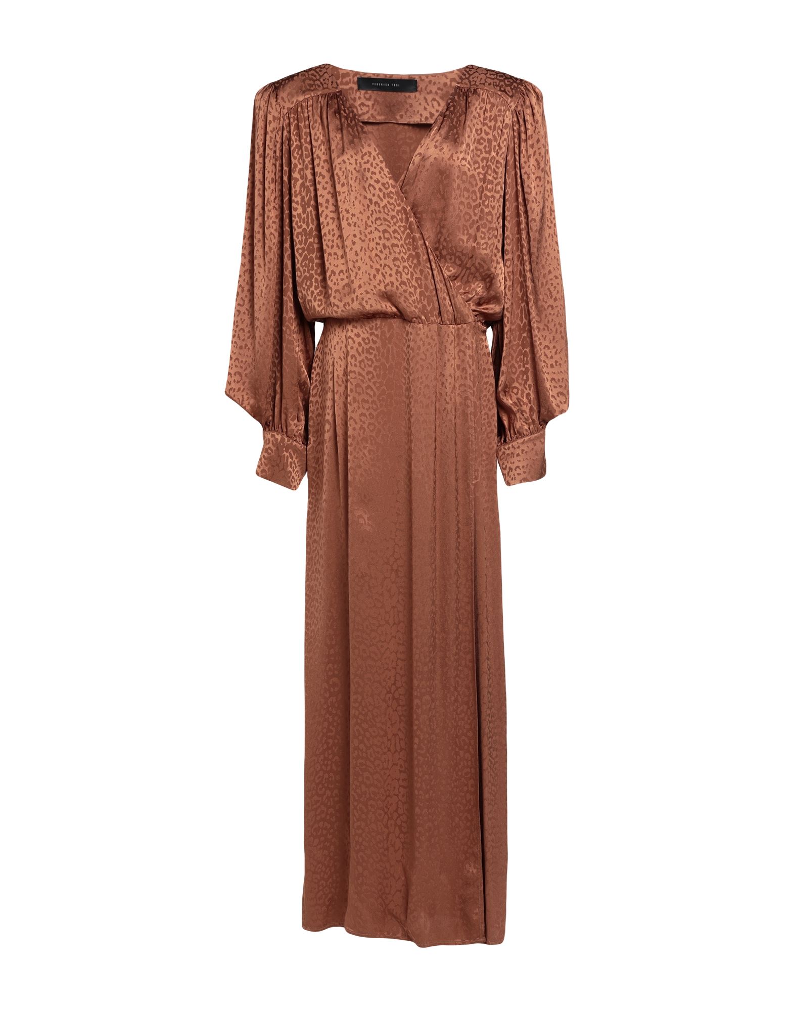 Federica Tosi Long Dresses In Brown