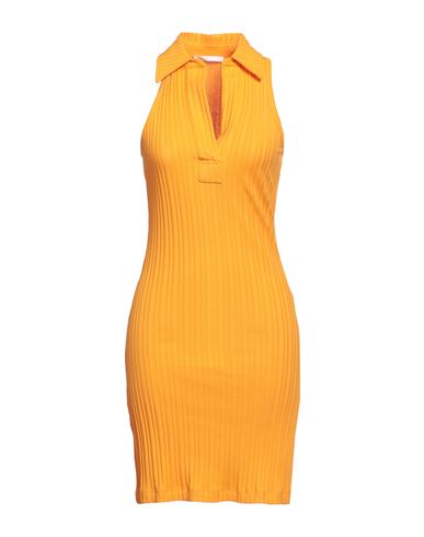 Shop Helmut Lang Woman Mini Dress Mandarin Size M Cotton