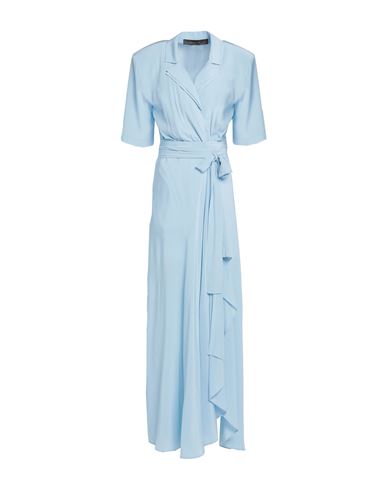 Federica Tosi Woman Maxi Dress Sky Blue Size 8 Silk, Polyester