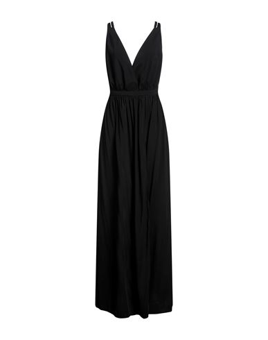 Jijil Woman Maxi Dress Black Size 8 Viscose, Polyester, Acetate, Pbt - Polybutylene Terephthalate