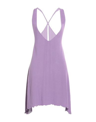 Akep Woman Short Dress Lilac Size 4 Viscose, Polyester In Purple