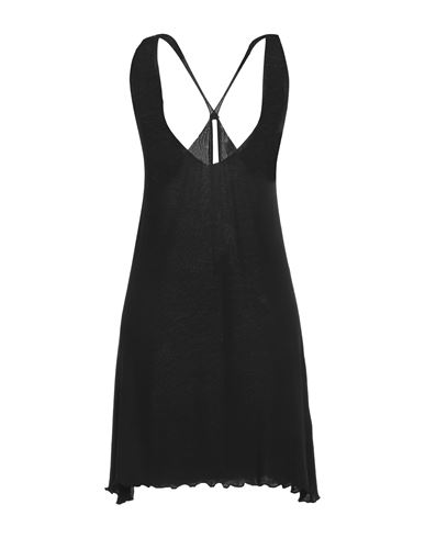 Akep Woman Mini Dress Black Size 2 Viscose, Polyester
