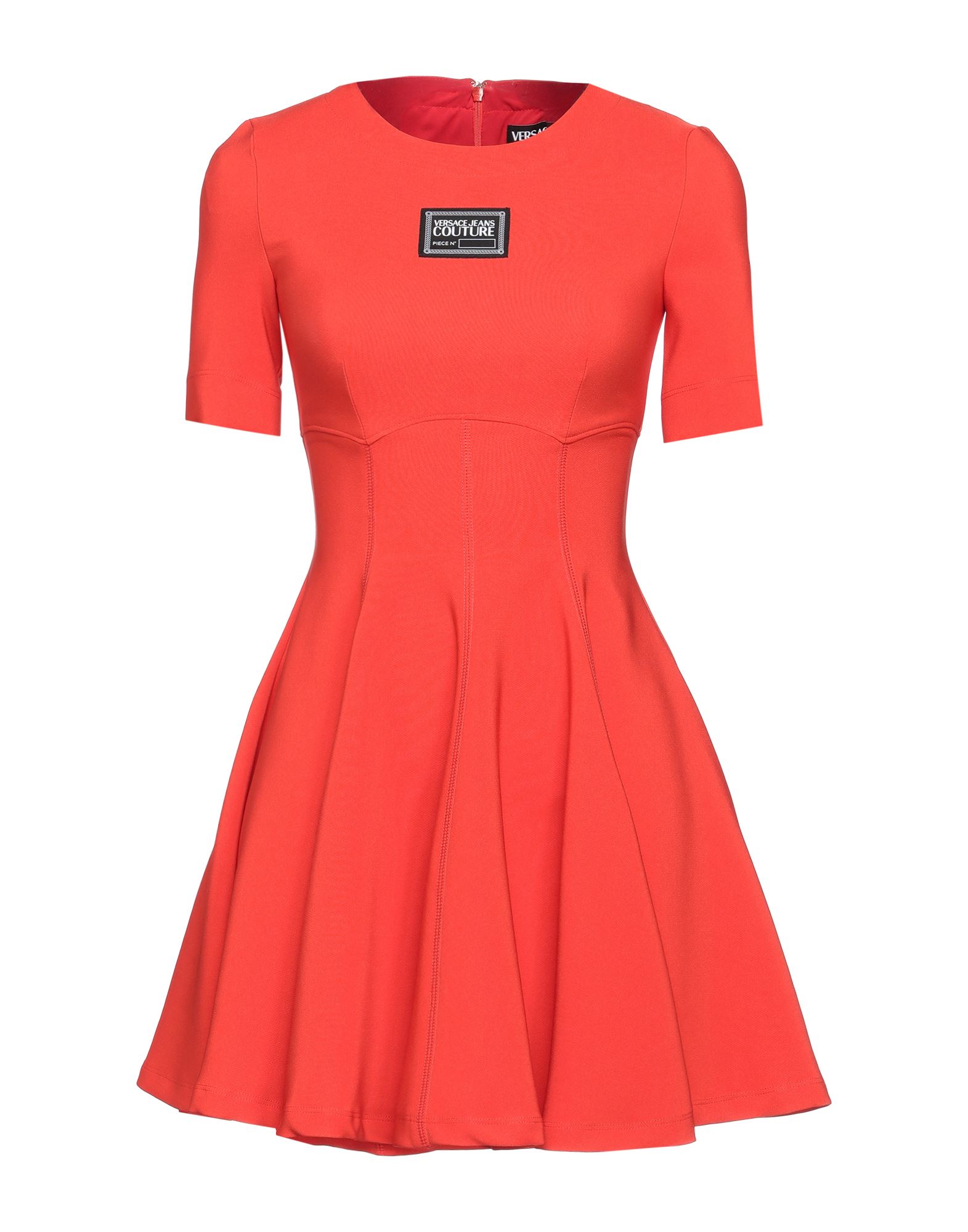 Versace Jeans Couture Short Dresses In Red