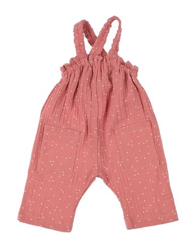 Aletta Newborn Girl Baby Jumpsuits Brick Red Size 3 Cotton
