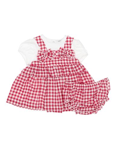 Aletta Newborn Girl Baby Dress Red Size 3 Cotton, Elastane