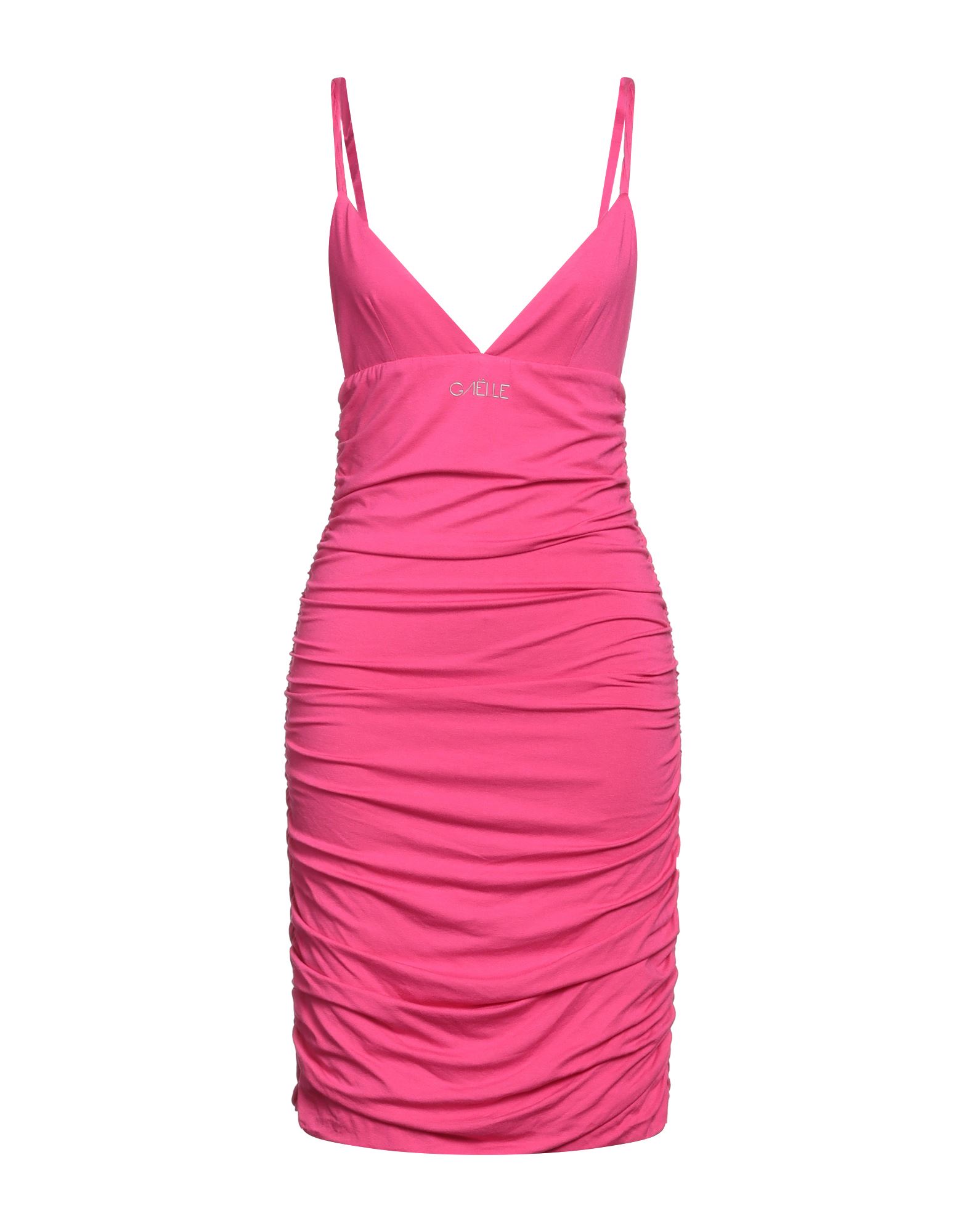 Gaelle Paris Short Dresses In Fuchsia