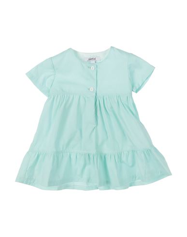 Aletta Newborn Girl Baby Dress Turquoise Size 3 Cotton In Blue