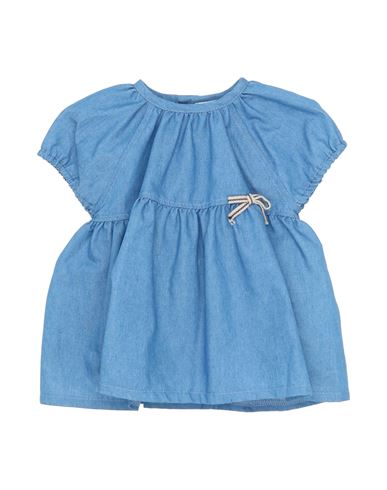 Aletta Newborn Girl Baby Dress Blue Size 3 Cotton