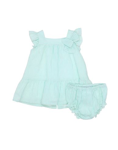 Aletta Newborn Girl Baby Dress Light Green Size 3 Cotton
