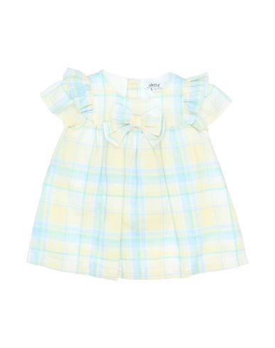 Aletta Newborn Girl Baby Dress Yellow Size 3 Linen