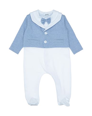 Aletta Newborn Boy Baby Jumpsuits Pastel Blue Size 1 Cotton