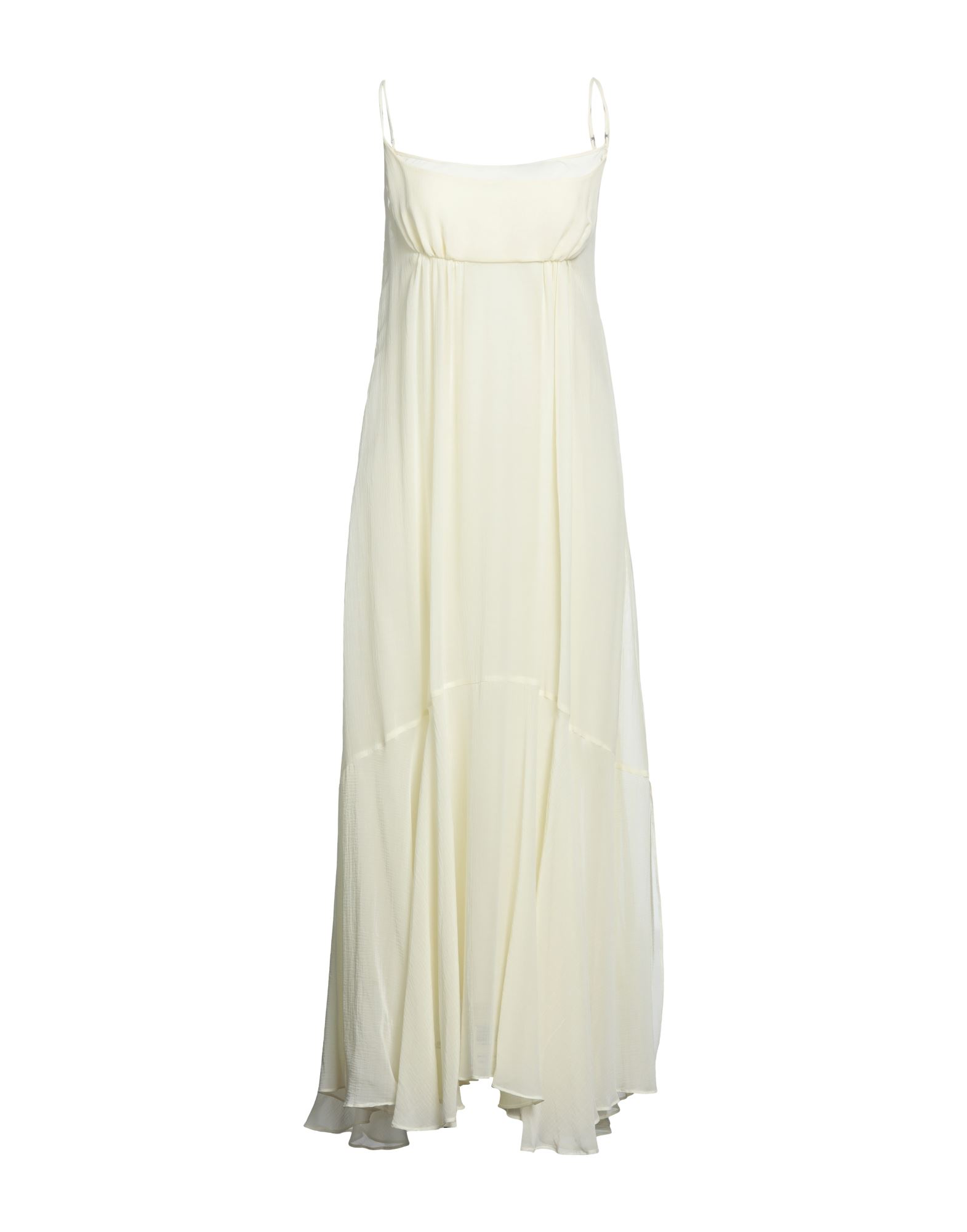Sportmax Teseo Cotton And Silk Dress - Atterley In Ivory