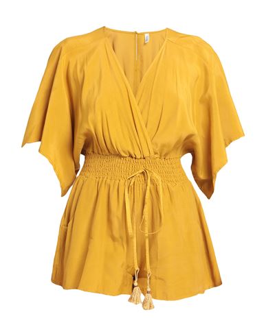 Souvenir Woman Jumpsuit Ocher Size S Viscose In Yellow