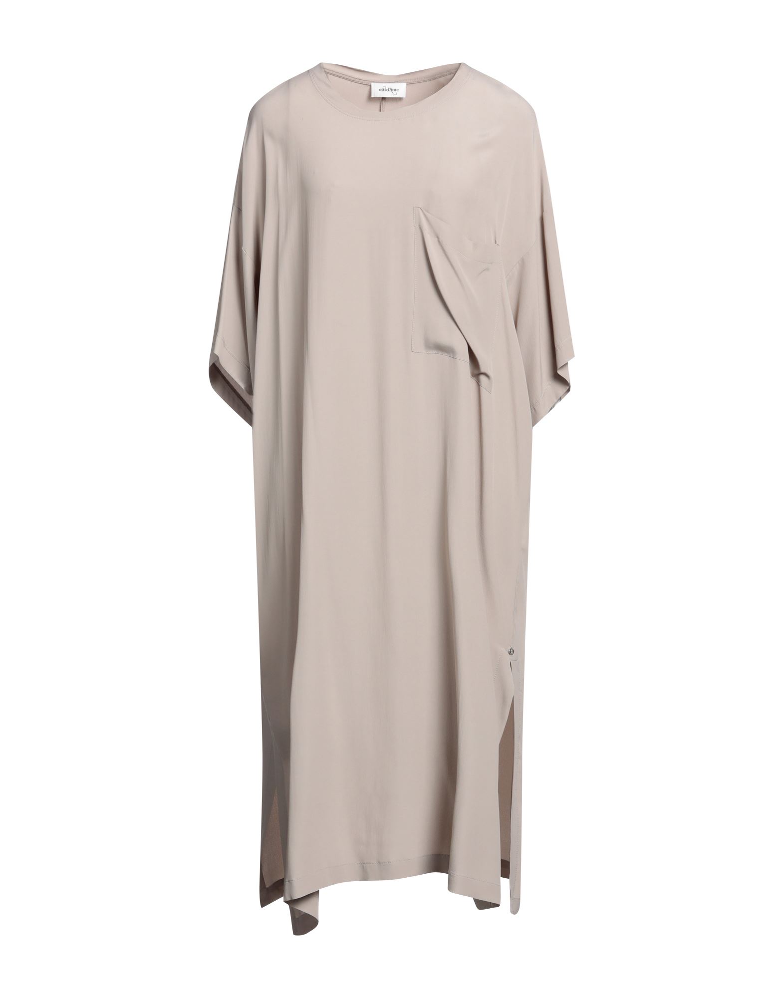 Ottod'ame Midi Dresses In Beige