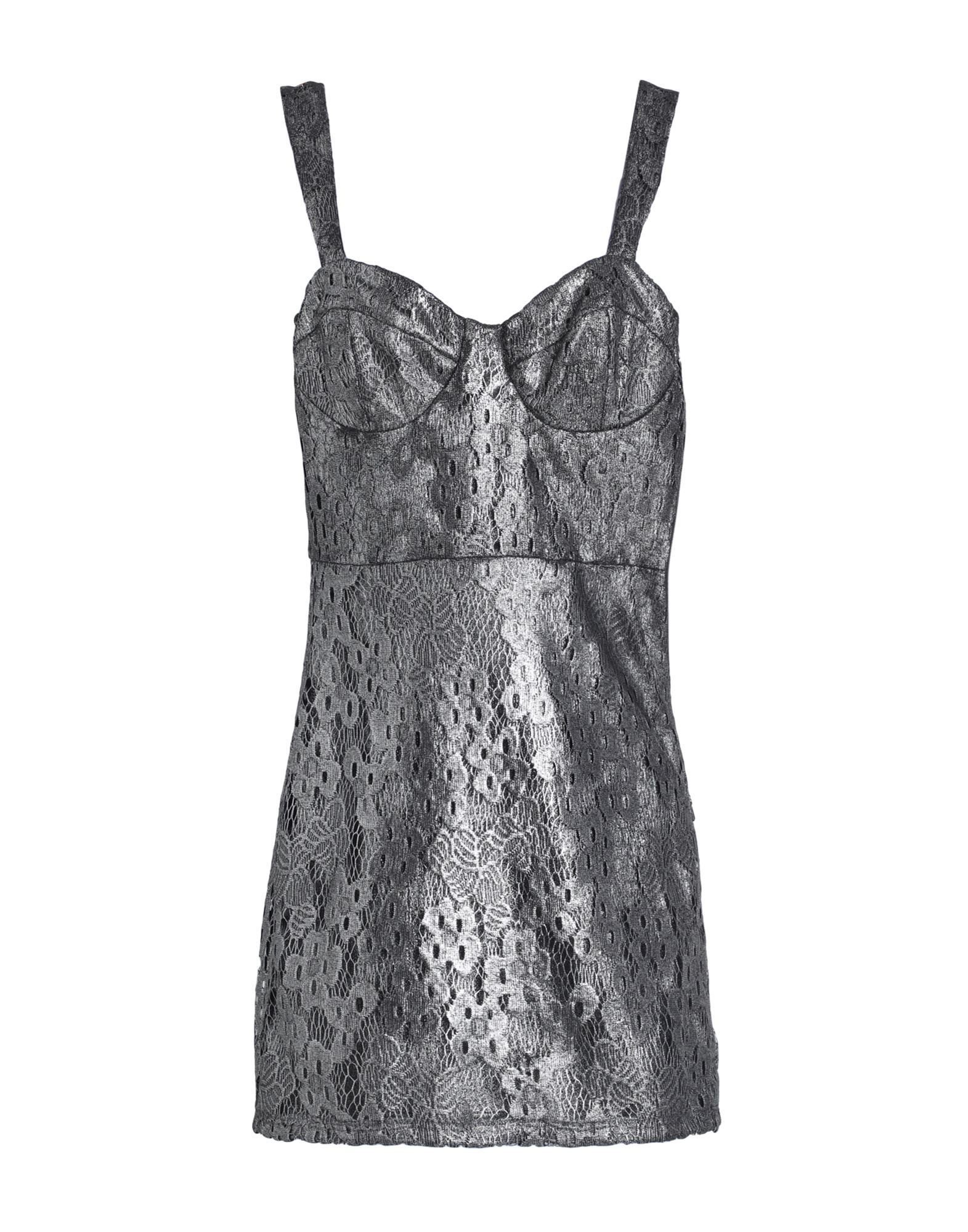 Topshop Short Dresses In Grey
