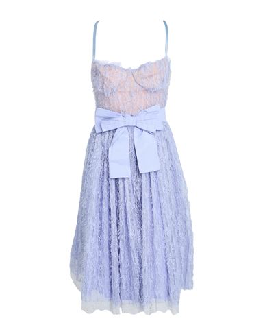 Elisabetta Franchi Woman Midi Dress Lilac Size 8 Polyester, Polyamide, Elastane In Purple
