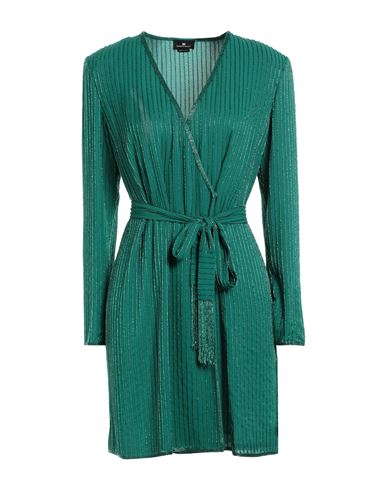 Elisabetta Franchi Woman Mini Dress Green Size 2 Polyester, Glass