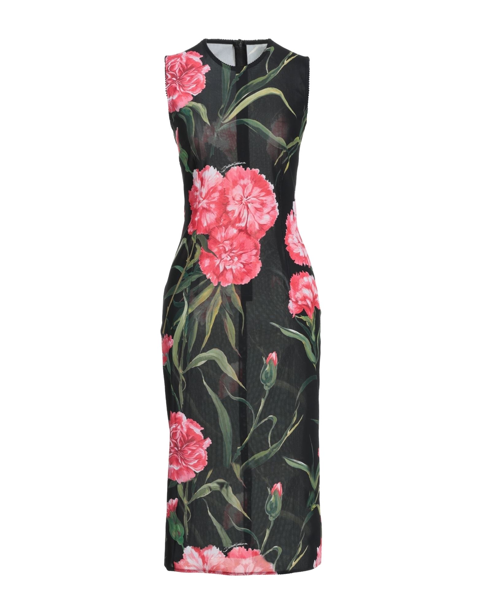 Dolce & Gabbana Midi Dresses In Black