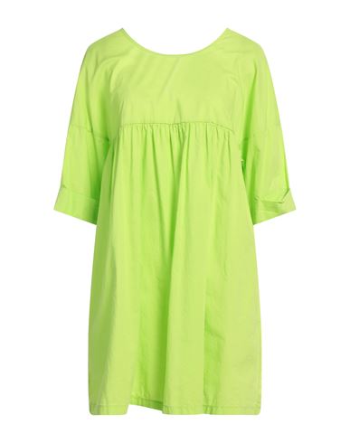 Alessia Santi Woman Short Dress Acid Green Size 6 Cotton