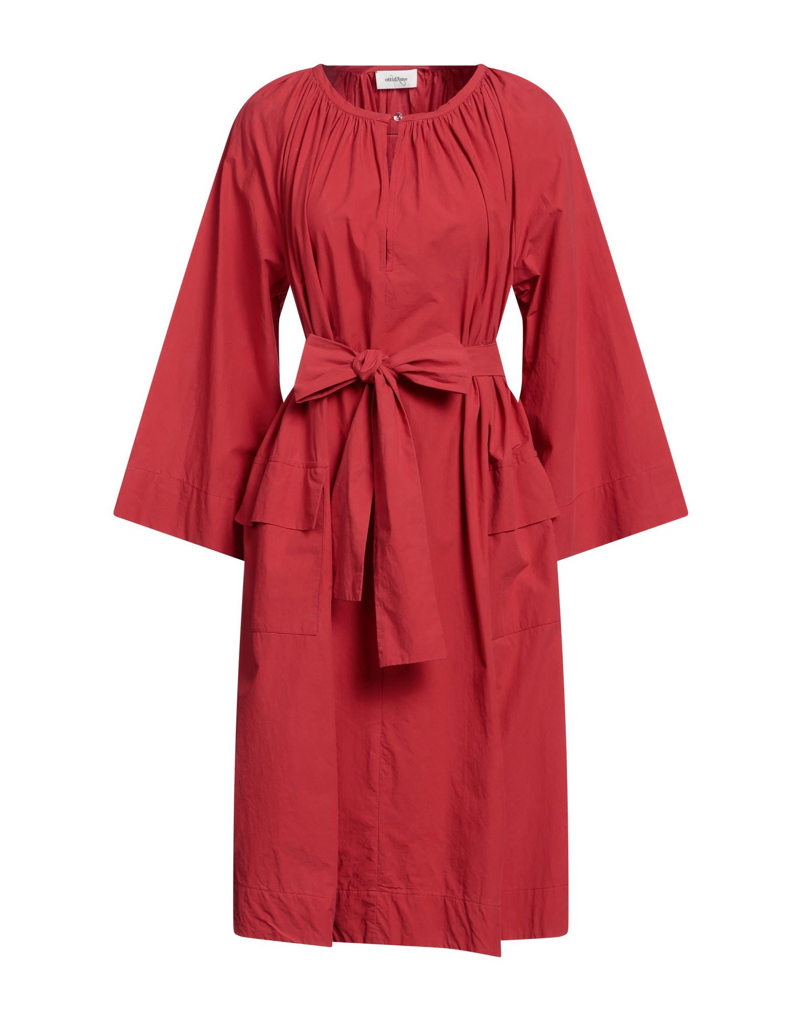 Ottod'ame Midi Dresses In Red