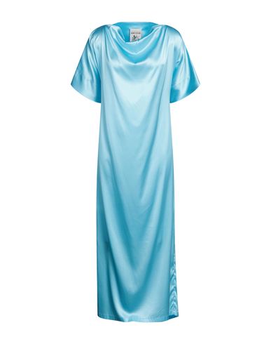 Semicouture Woman Midi Dress Sky Blue Size 4 Silk, Elastane