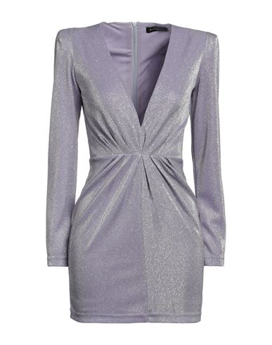 Actualee Woman Mini Dress Lilac Size 10 Polyamide, Metallic Fiber In Purple